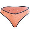 Rene Rofe Polka Dot Bikini Panty - Coral