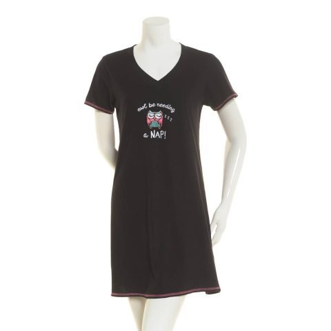 Rene Rofe-582489-V Neck Nightshirt (Owl Be Needing A Nap!)