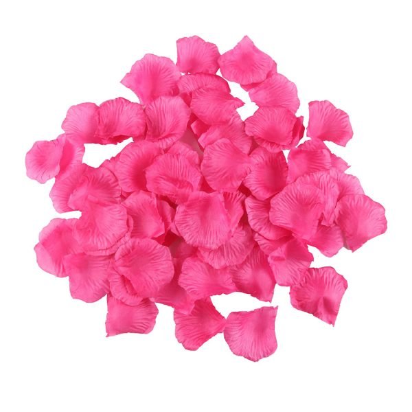 Silk Rose Petals - Hot Pink ( 100pcs )