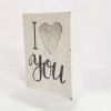 Wood Art:I Love You 