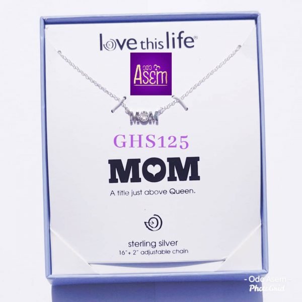 LOVE THIS LIFE STERLING SILVER MOM NECKLACE