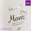 LOVE THIS LIFE STERLING SILVER MOM BAR PENDANT NECKLACE