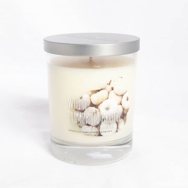 Scentsational Natural Soy Candle - White Pumpkin Brulee (11 Oz)