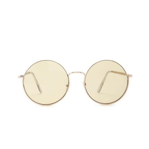 Forever 21 Metallic Semi-rimless Round Sunglasses