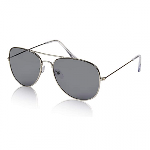 Classic Grey Aviator Sunglasses Unisex X0023F984Z