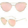 SOJOS Cat Eye Sunglasses SJ1001C2Gold/Pink