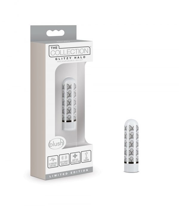 THE COLLECTION GLITZY HALO SILVER VIBRATOR