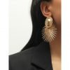 Geo Decor Radiation Drop Earrings