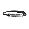 Motivational Leather Bracelet: Don't wait for opportunity. CREATE IT!