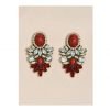 EMERY ROSE Rhinestone Décor Earrings