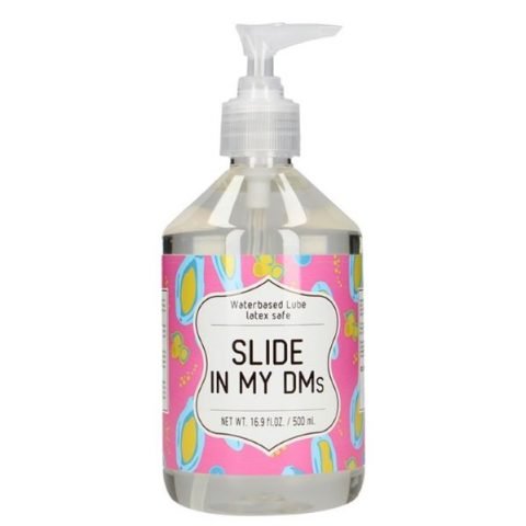 Shots  Waterbased Lubricant 500mL "SLIDE IN MY DMs"