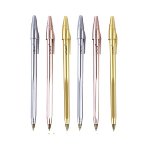 Wit & Work Metallic Ballpoint Pens 1.0mm Black Ink