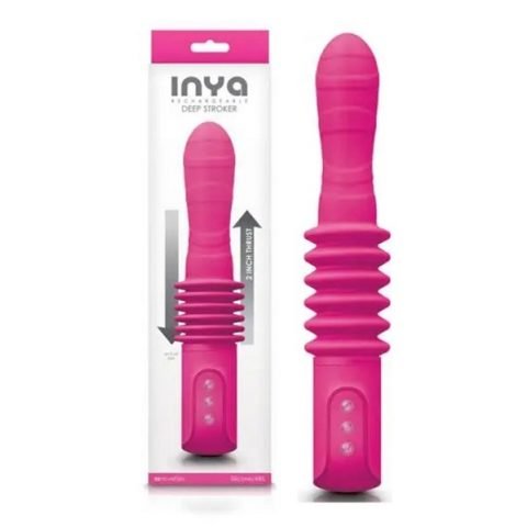 Inya Deep Stroker Thrusting Vibrator Pink