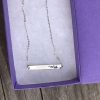 Love This Life Sterling Silver MoM Bar Pendant Necklace