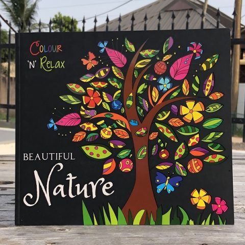 Colour 'N' Relax Adult Colouring Book-Beautiful Nature