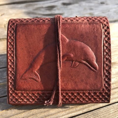 Handmade Pocket Journal Dolphin