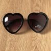 Forever 21 Heart Shape Black Sunglasses