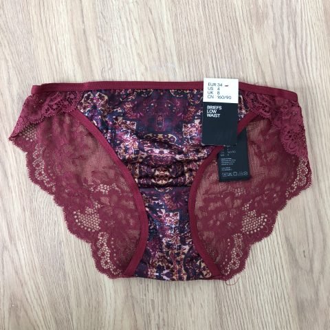 H&M Briefs Low Waist Pant Small