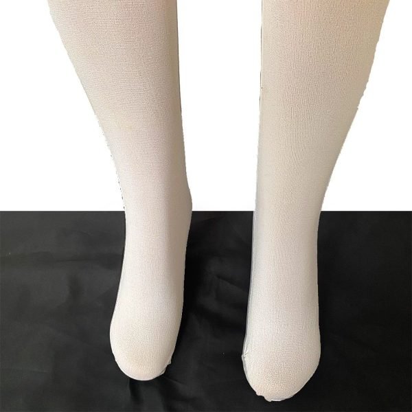 Be Wicked White Opaque Knee Highs-One Size