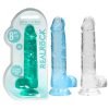RealRock 8 Inch Crystal Clear Realistic Dildo With Balls