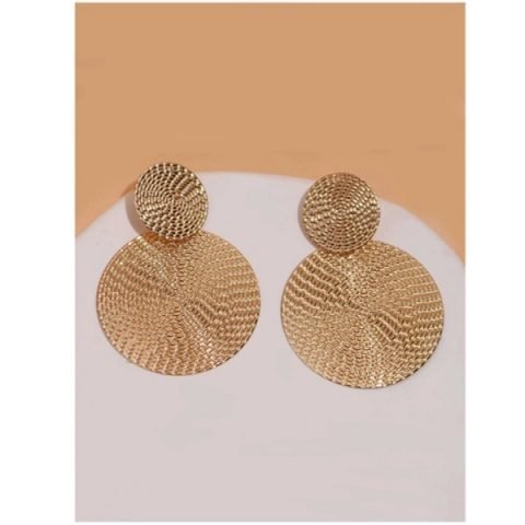 Round Earrings Rose Gold