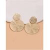 Round Earrings Yellow Gold