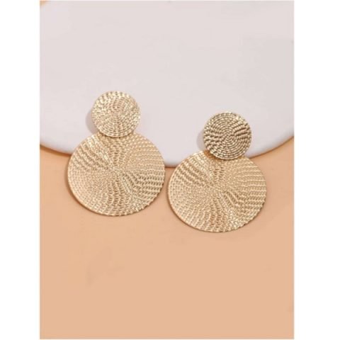 Round Earrings Yellow Gold