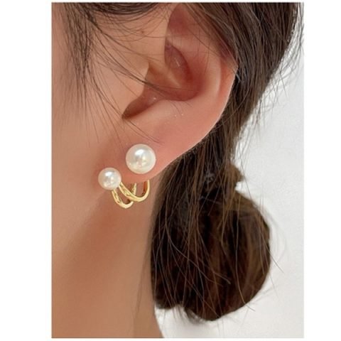 Faux Pearl Decor Earring Jackets