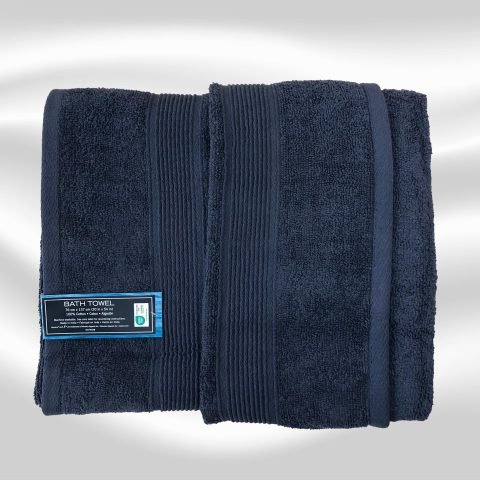 Nautica Home Bath Towels 76cm x 137cm Navy Blue