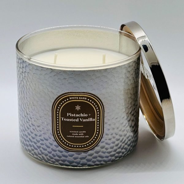 BBW Pistachio Toasted Vanilla 3 Wick Candle 14.5 oz