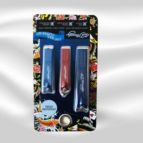 Ed Hardy Stainless Steel 3pc Nail Clipper Set