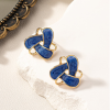 Geometric Triangle Resin Drop Earrings
