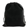 Black Jewelry Storage Bag W. Grey Straps-Small