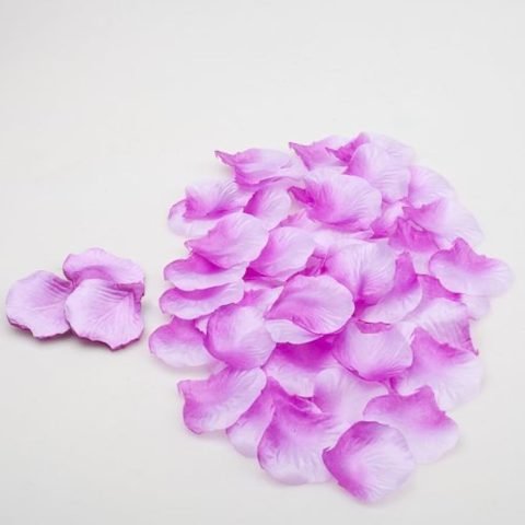 Silk Rose Petals - Purple Lavender ( 100pcs )