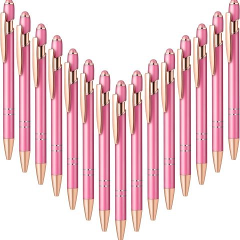 Aozora Pink Retractable Ballpoint Pen