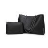 Black Tote Bag w. Pouch Set