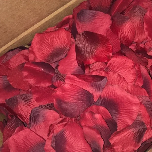 Silk Rose Petals - Red Wine ( 100pcs )