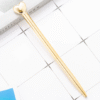Retractable Heart Shaped Pen Gold