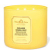 BBW Sugared Lemon Zest 3 Wick Candle 14.5 oz