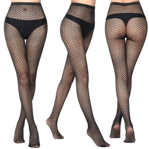Vero Monte Women Fishnet Tight Patterned Stockings