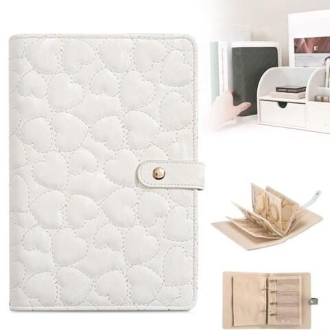Foldable Loose-leaf Pu Leather Velvet Book Jewelry Bag