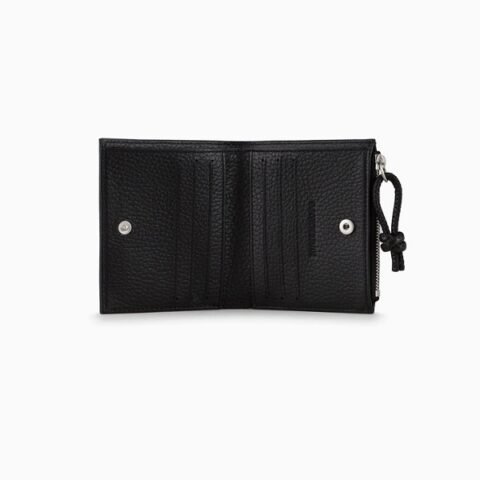 Zipped, tumbled-leather Wallet - 5093