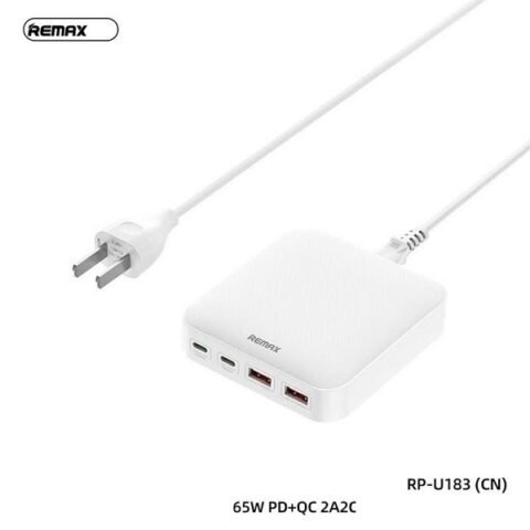 Remax 65W PD QC 2A2C GAN Fast Charger RP-U183