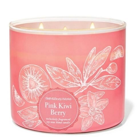 BBW Pink Kiwi Berry 3 Wick Candle 14.5 oz