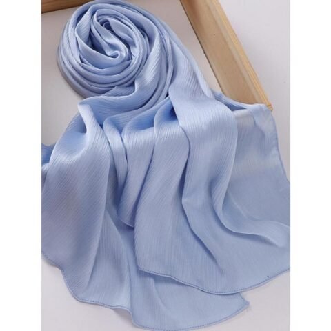 Satin Scarf - Light Blue