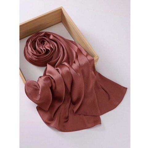 Satin Scarf - Brown