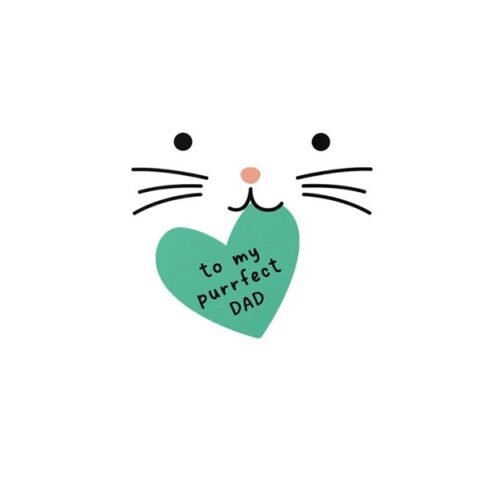 OA Cards: To My Purrfect Dad